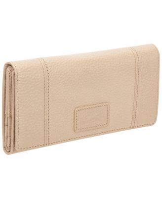 Women's Pebbled Collection RFID Secure Trifold Wing Wallet