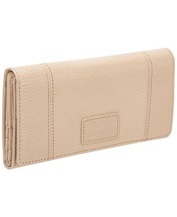 Mancini Women's Pebbled Collection RFID Secure Trifold Wing Wallet - Macy's