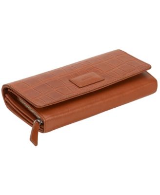 Women's Croco Collection RFID Secure Clutch Wallet