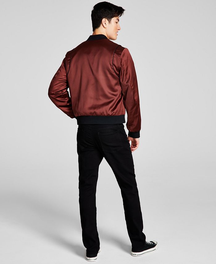 And Now This Men's Slim-Fit Stretch Jeans, Satin Bomber Jacket & Raglan ...