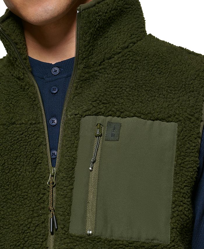 Bass Outdoor Men's Faux Warm Outerwear Vest Blue Size XX-Large