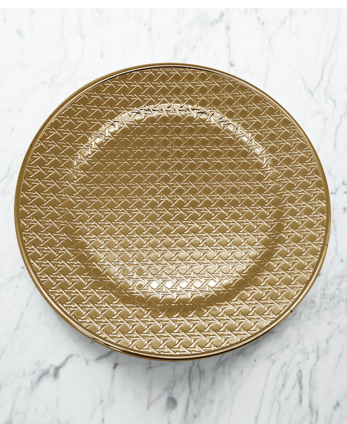 American Atelier Impressions Charger Plates Electroplated Set, 4 Pieces