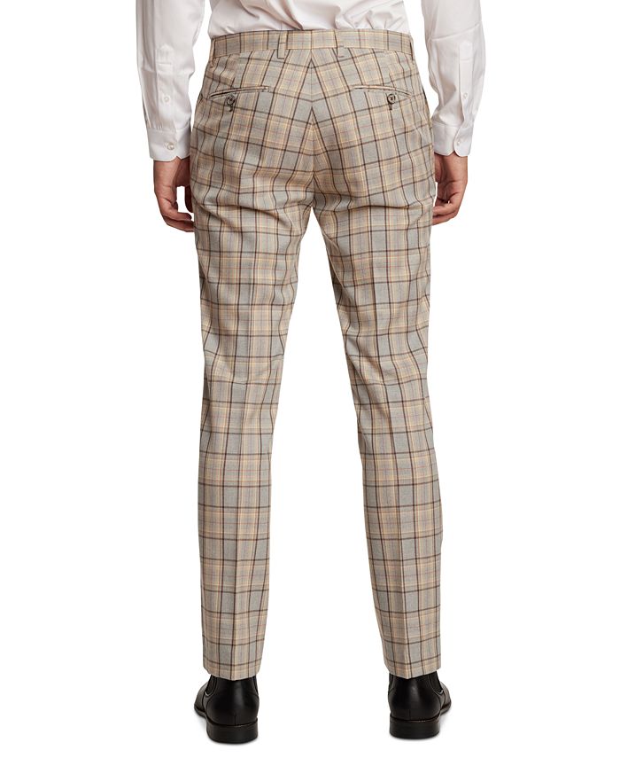Paisley & Gray Men's SlimFit Downing Plaid Suit Pants Macy's