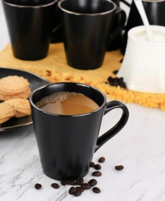 Mateo Gold-Tone Mugs, Set of 6