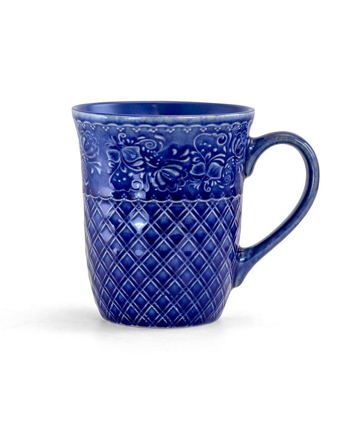 Elama Chiffon 16 Piece Square Dinnerware Set, Service for 4 Macy's