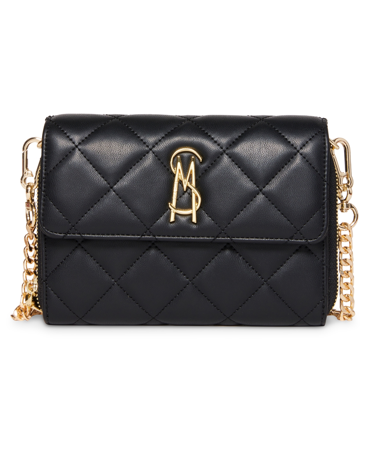 Steve Madden Women's Bcarina Quilted Crossbody Wallet In Black