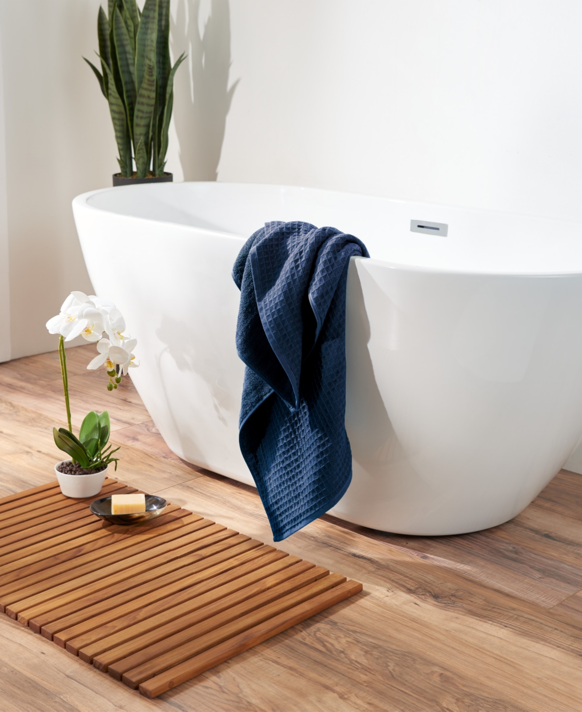 Uchino Waffle Twist 100% Cotton Washcloth, 13" x