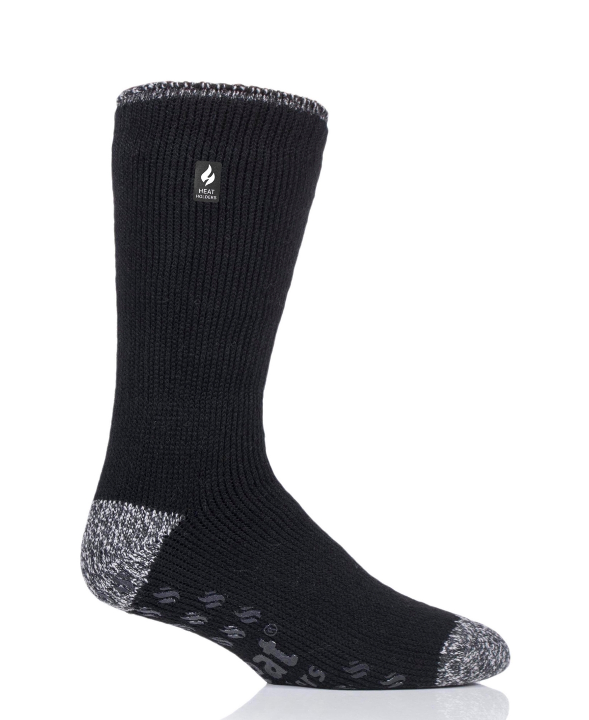 Men's Michael Solid Crew Slipper Sock - Black
