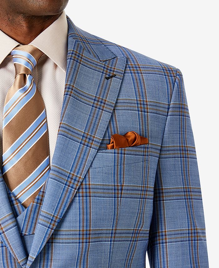 Tayion Collection Men's Classic-Fit Wool Blend Suit Jacket & Reviews ...
