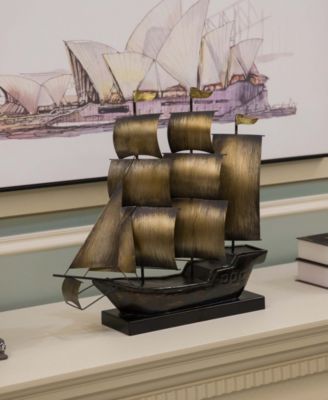 Nautical Home Decor Sailboat Centerpiece Ship Decor Desktop Decoration