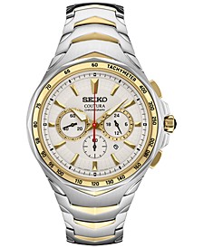 Men's Chronograph Coutura Two Tone Stainless Steel Bracelet Watch 46mm