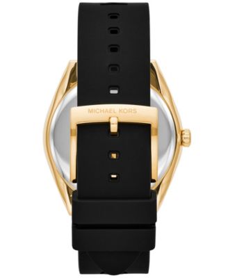 Women's Janelle Black Silicone Strap Watch 42mm