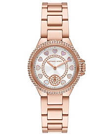 Women's Camille Multifunction Rose Gold-Tone Stainless Steel Bracelet Watch 33mm
