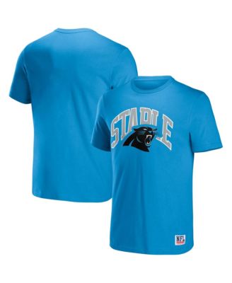 Men's NFL X Staple Blue Carolina Panthers Lockup Logo Short Sleeve T-shirt