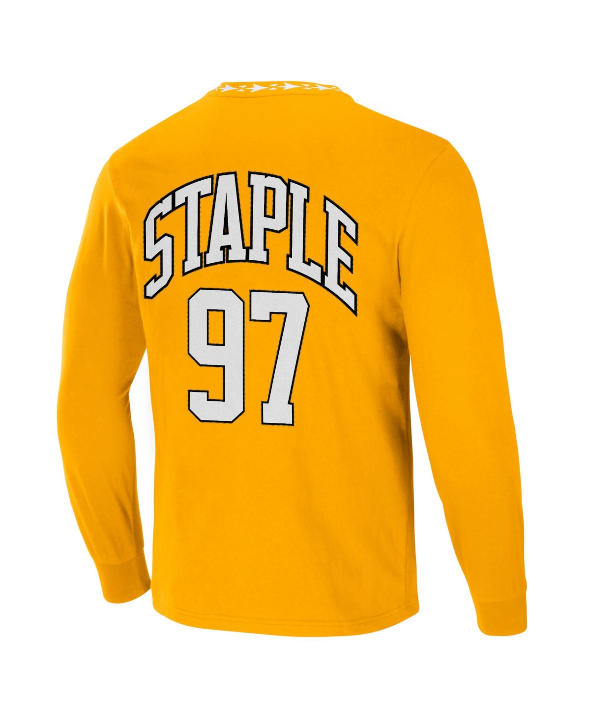 Shop Nfl Properties Men's Nfl X Staple Yellow Pittsburgh Steelers Core Long Sleeve Jersey Style T-shirt