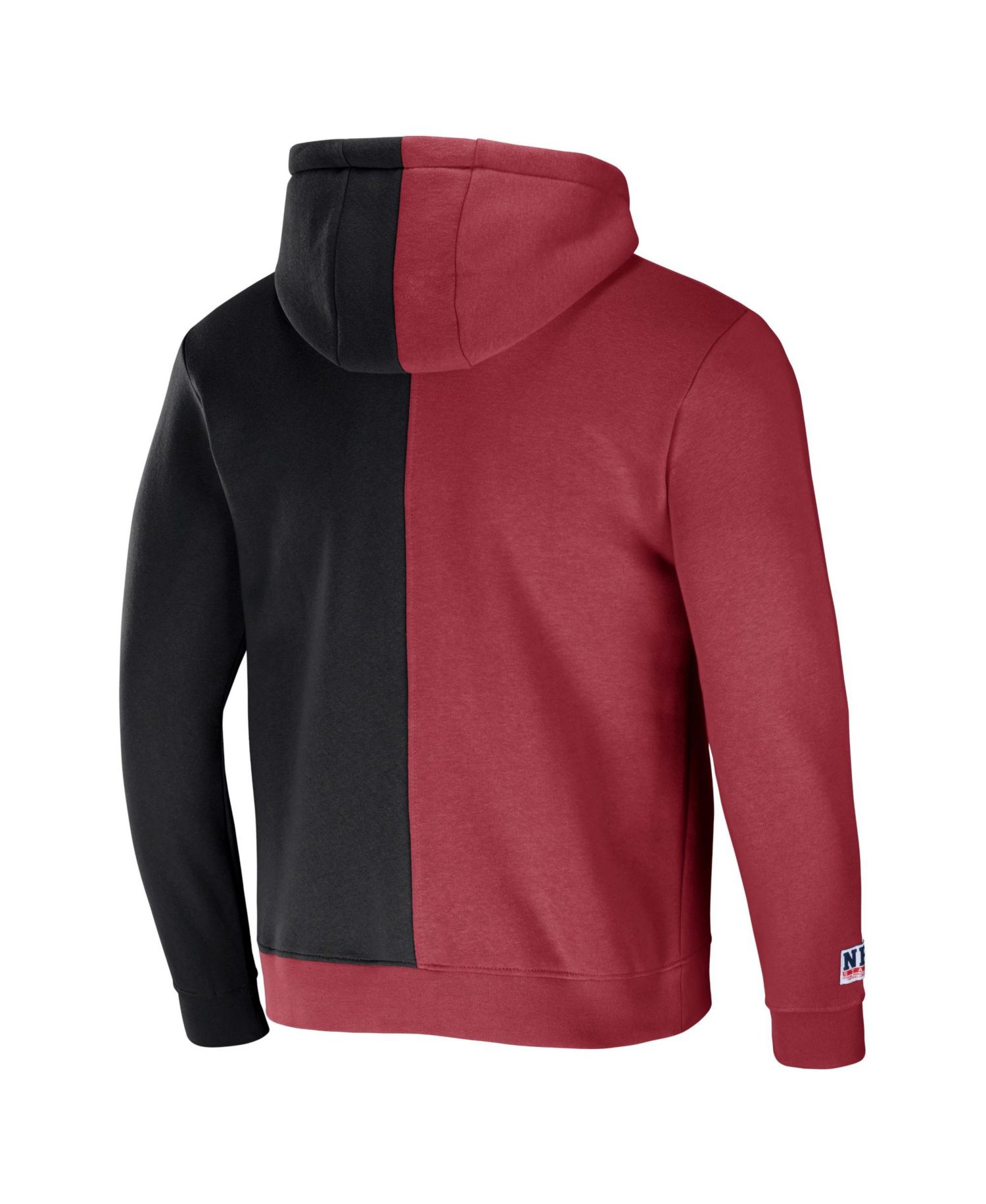 Men's NFL X Staple Cardinal, Black Arizona Cardinals Split Logo Pullover Hoodie