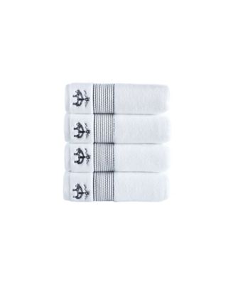 Rope Stripe Border Bath Towels