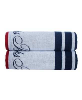 Nautical Blanket Stripe Bath Towels