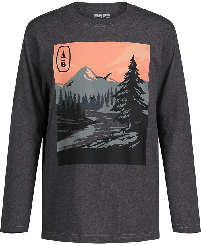 BASS OUTDOOR Big Boys Scene Graphic Long Sleeve Tshirt Macy's