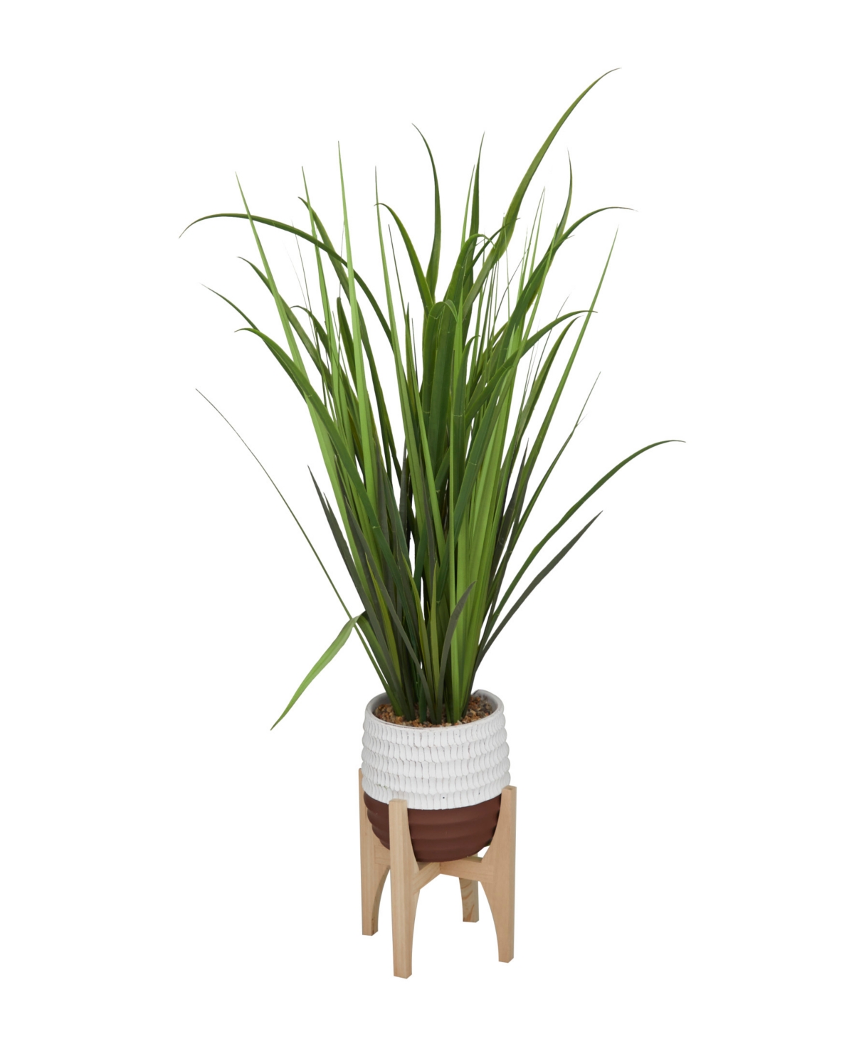 Contemporary Tall Grass Artificial Plant, 34.9" - Green