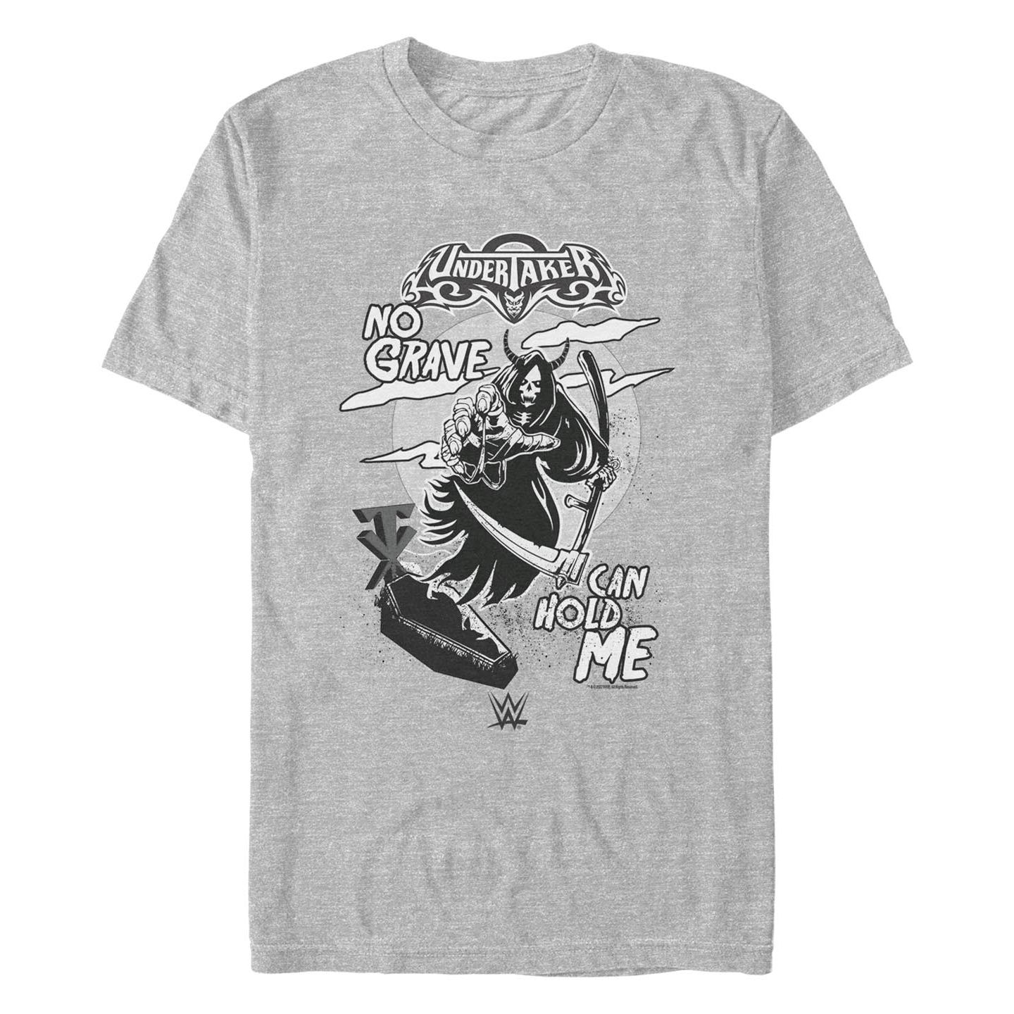 Мужская футболка Fifth Sun WWE Undertaker No Grave Short Sleeve, цвет: Меланжевый — фото 1