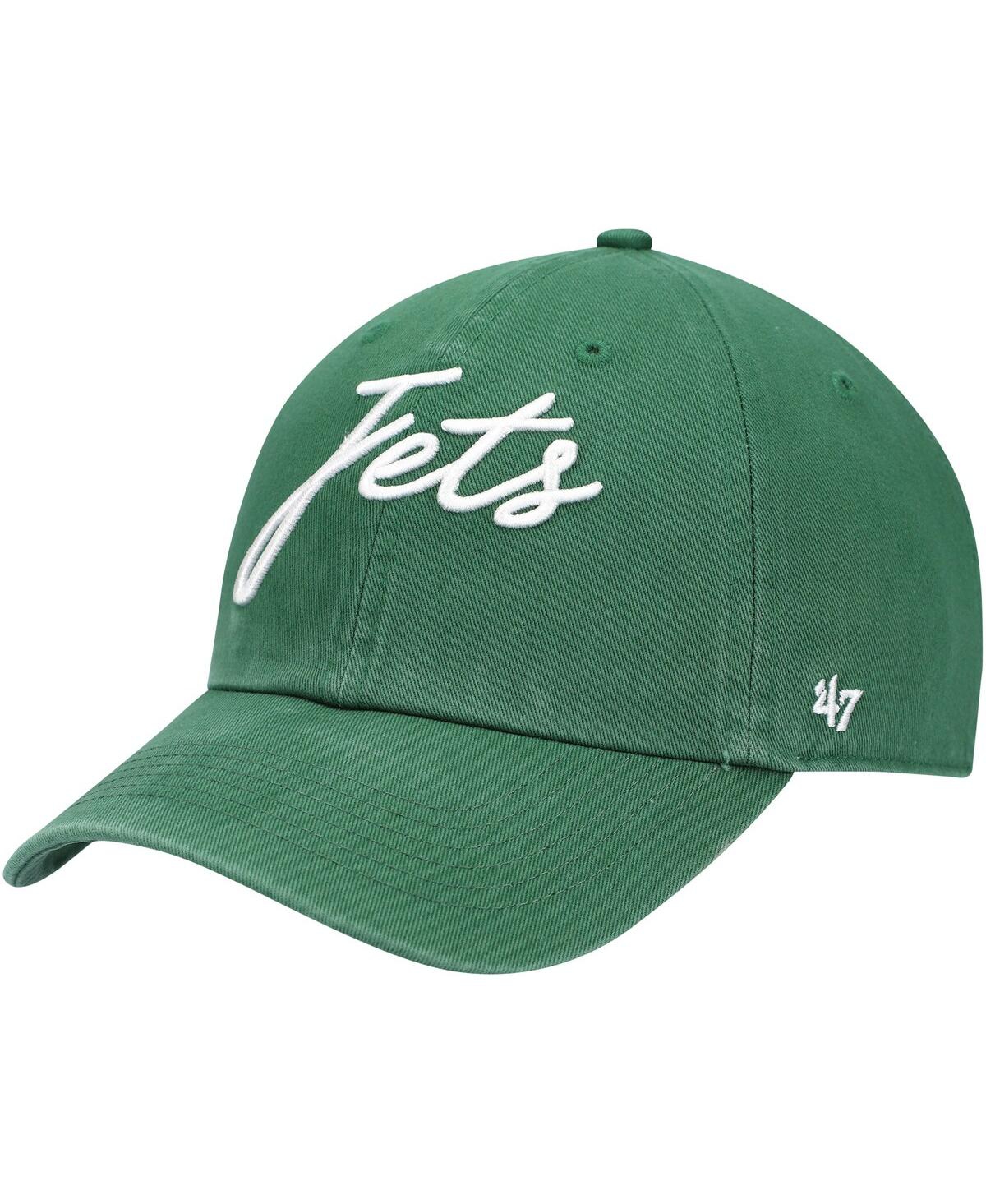 Shop 47 Brand Women's '47 Green New York Jets Vocal Clean Up Adjustable Hat