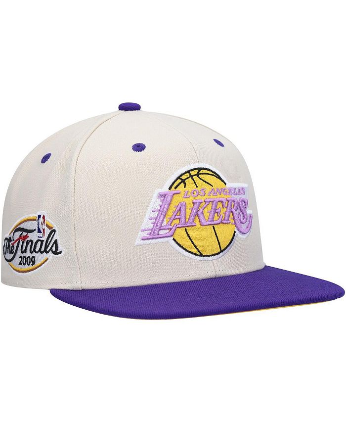 Men's Mitchell & Ness Cream/Purple Los Angeles Lakers 2009 NBA