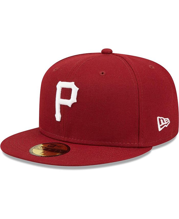 Men's Pittsburgh Pirates New Era White/Black Optic 59FIFTY Fitted Hat