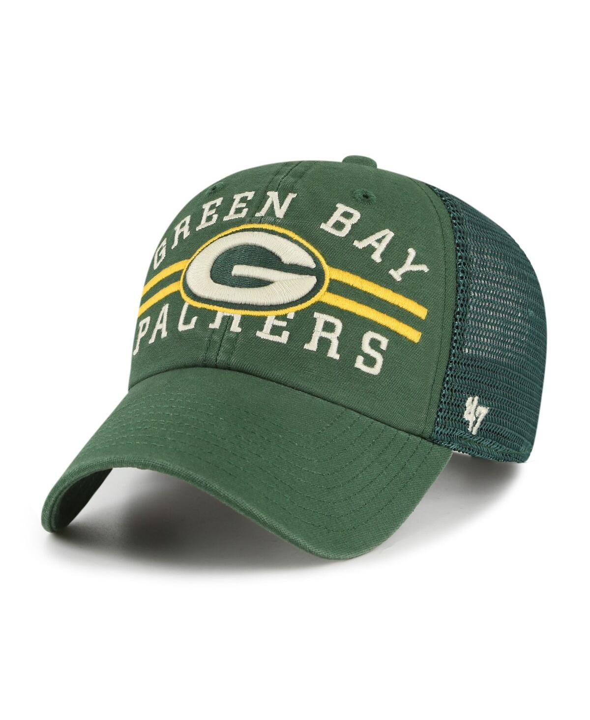 47 Brand Men's '47 Green Green Bay Packers Highpoint Trucker Clean Up Snapback Hat