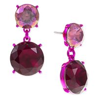 Inc International Concepts Post Back Closure Color Mixed Stone Drop Earrings