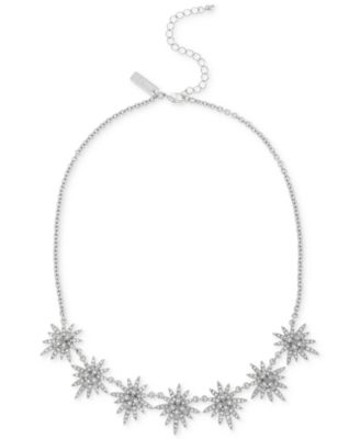 Photo 1 of I.N.C. International Concepts Silver-Tone Pavé Star Statement Necklace, 17" + 3" extender, Created for Macy's