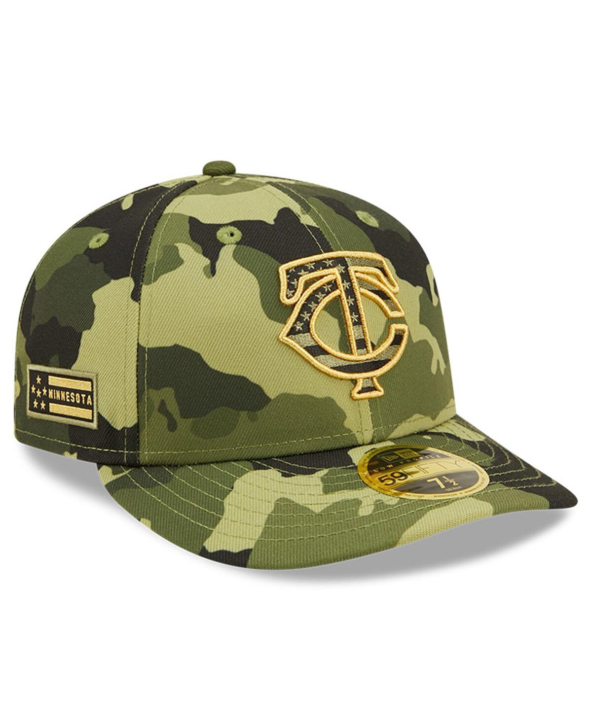 NEW ERA MEN'S NEW ERA CAMO MINNESOTA TWINS 2022 ARMED FORCES DAY ON-FIELD LOW PROFILE 59FIFTY HAT