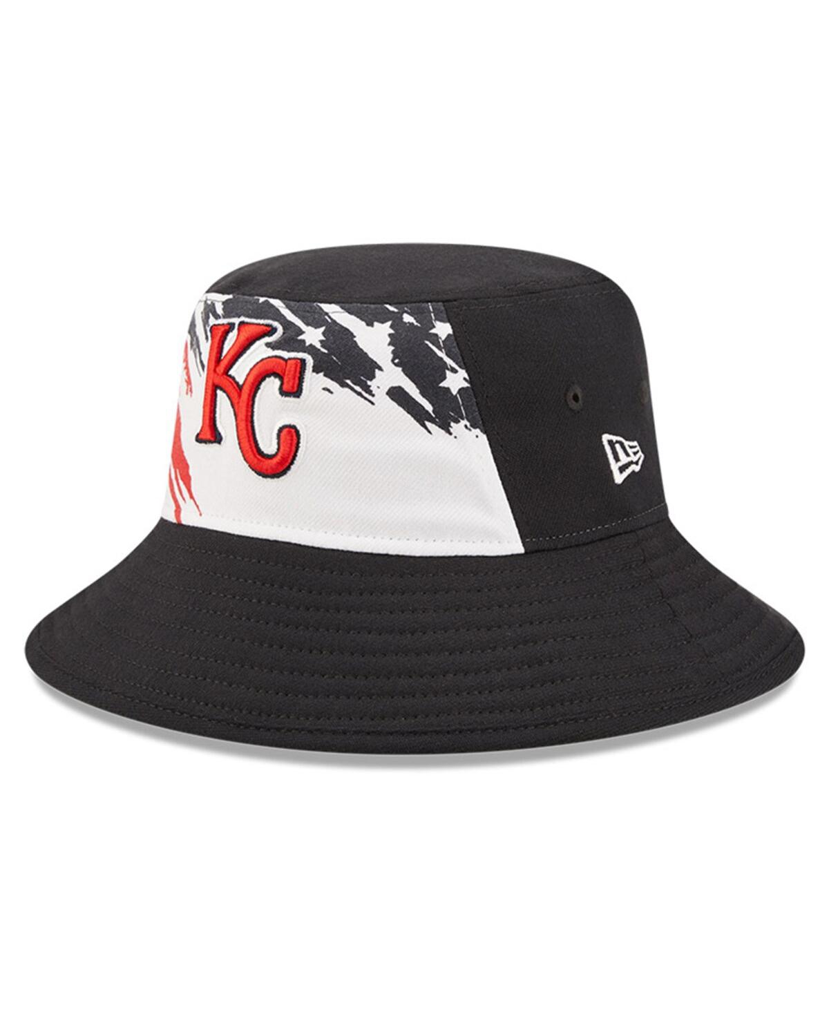 Shop New Era Men's  Navy Kansas City Royals 2022 4th Of July Bucket Hat