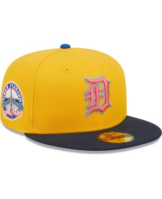 Men's New Era Gold and Azure Detroit Tigers Tiger Stadium Undervisor ...