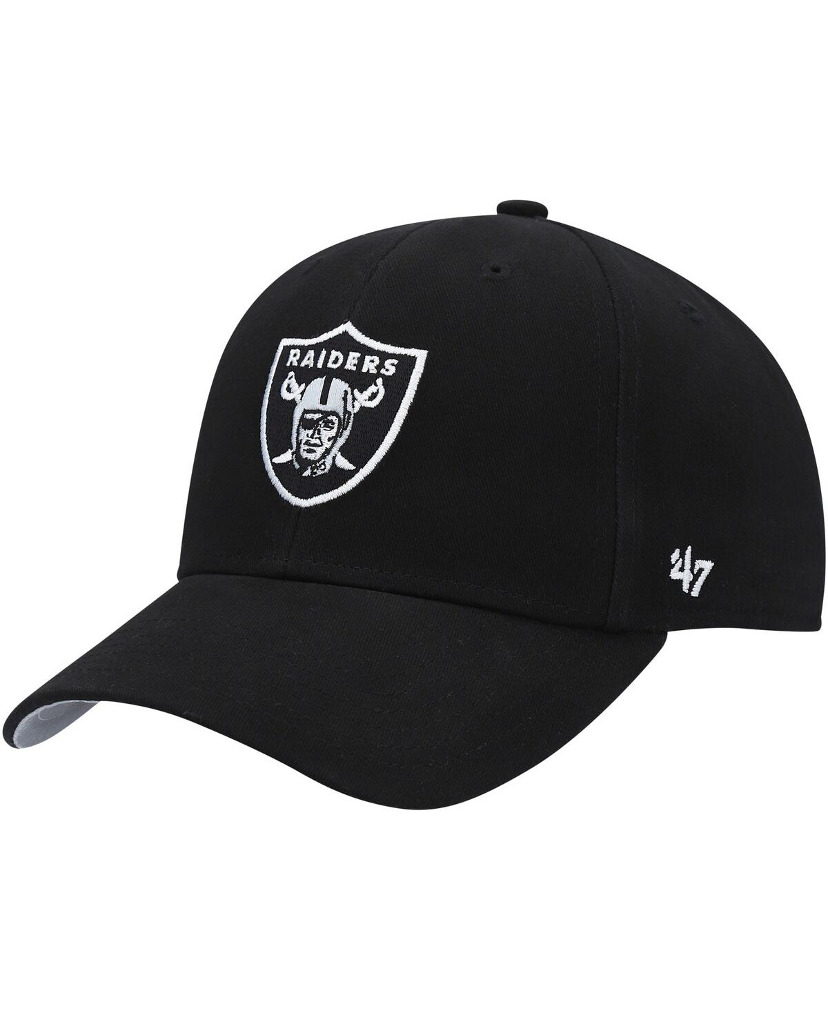 Shop 47 Brand Preschool Boys ' Black Las Vegas Raiders Logo Mvp Adjustable Hat