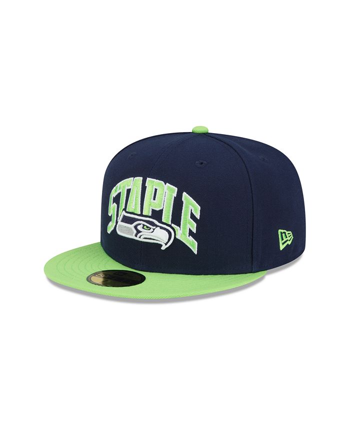 Seattle Seahawks New Era All Fluorescent Red 59FIFTY Fitted Hat