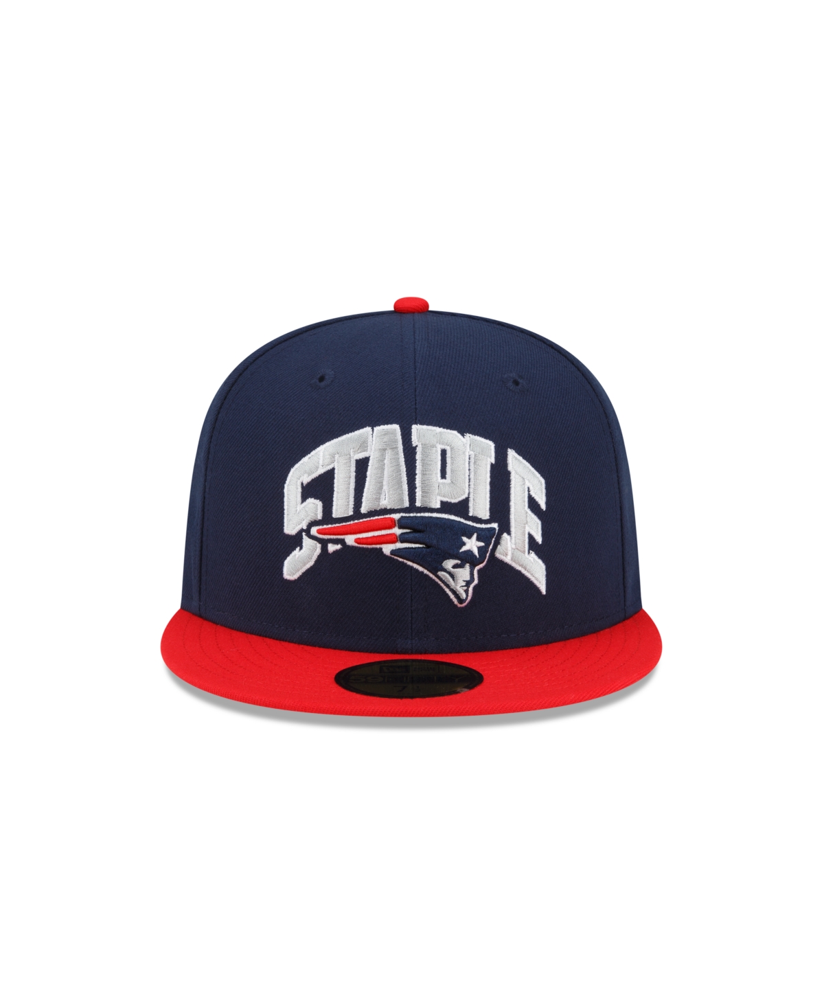 Men's New Era X Staple Red New England Patriots Pigeon 59Fifty Fitted Hat - Red