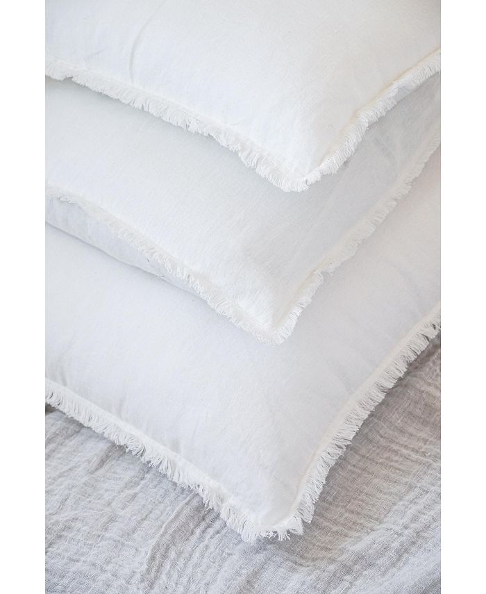 Anaya Home Bright White Linen Down Throw Pillow Macy's