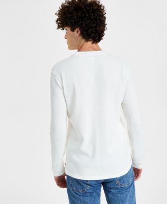Men's Waffle Knit Thermal Long Sleeve T-Shirt
