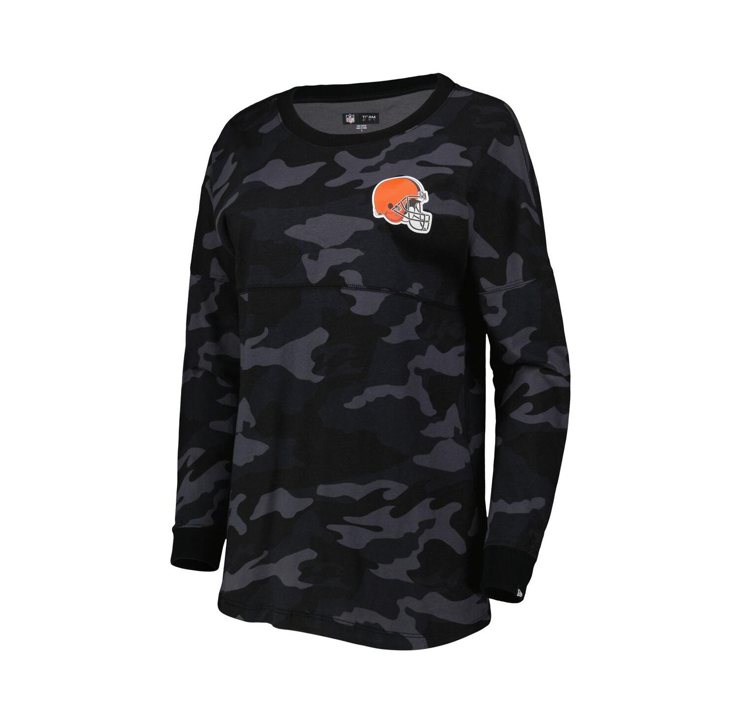Women's Black Cleveland Browns Camo Long Sleeve T-shirt