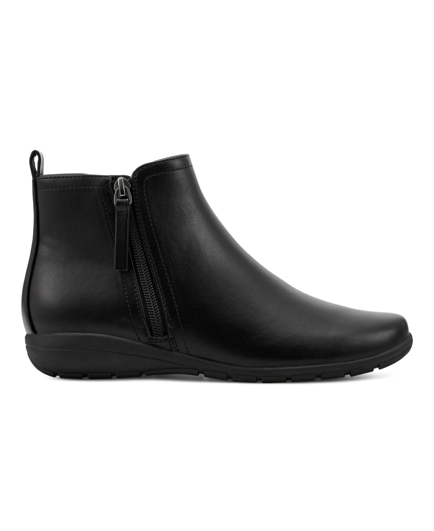 Женские ботинки Easy Spirit Aleena Casual Round Toe Booties, цвет: Чёрный гладкий — фото 2