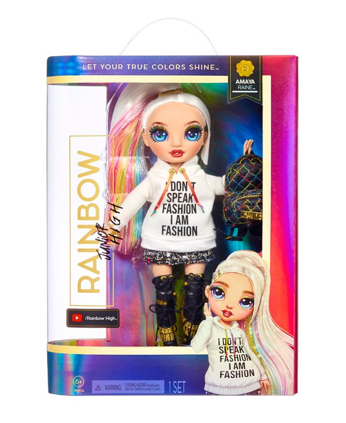 Rainbow High Junior High Doll S2- Amaya Raine - Macy's