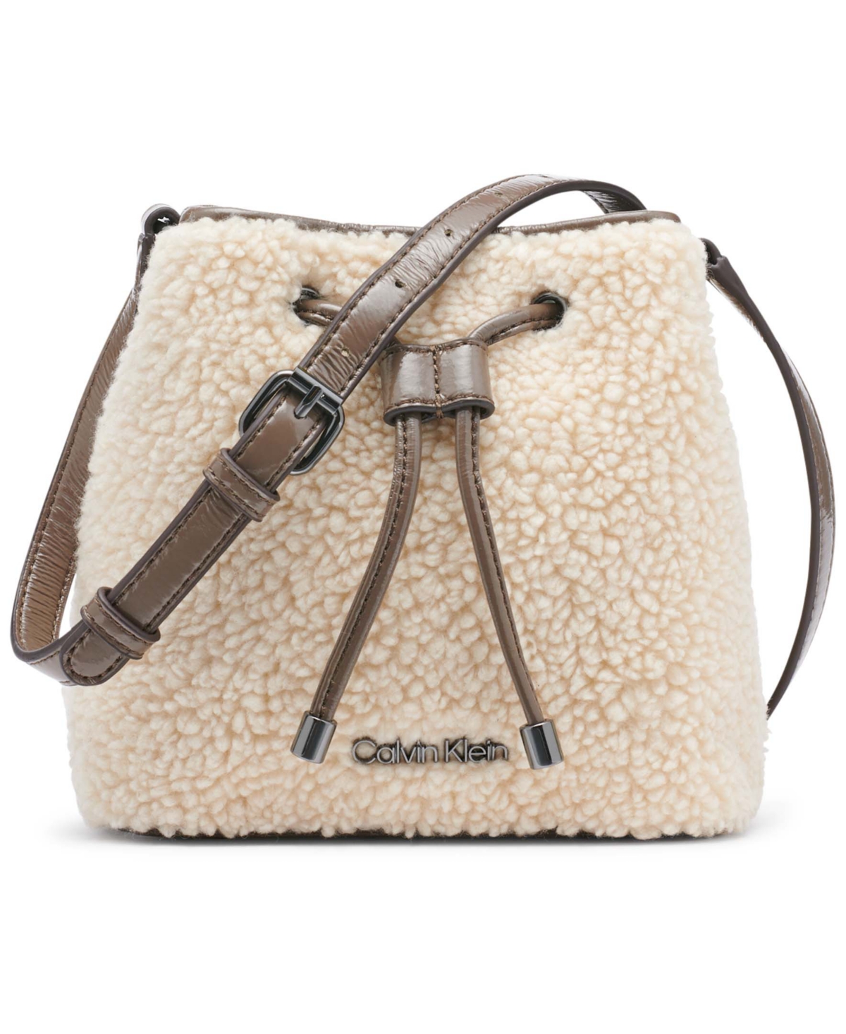 Calvin Klein Astatine Sherpa Mini Bucket Bag