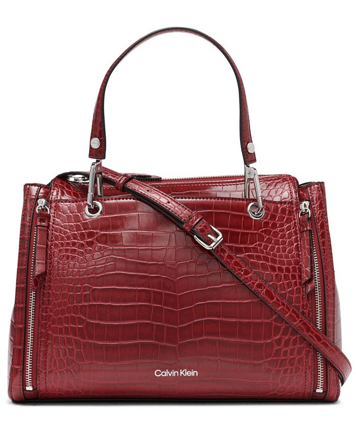 Calvin Klein Garnet Top Zipper Crossbody Bag