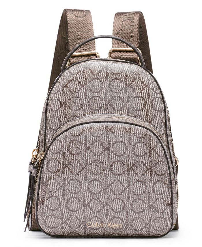 Calvin Klein Astatine Signature Patent Mini Backpack & Reviews - Handbags &  Accessories - Macy's