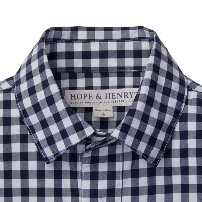 Boys' Poplin Button Down Shirt