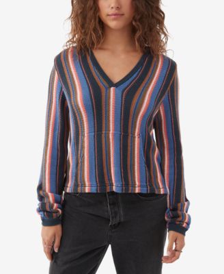 Juniors' Catamaran Striped Hoodie 