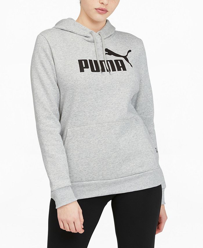 Puma Women\'s Essentials Logo Fleece Sweatshirt Hoodie - Macy\'s