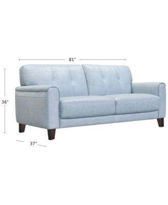 CLOSEOUT! Ashlinn 81" Tufted Pastel Leather Sofa