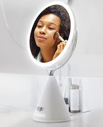 Sharper Image SpaStudio Vanity Sound Bluetooth LED Mirror Macy s
